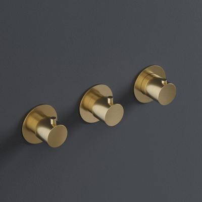 Hotbath Cobber Inbouw douche thermostaat met 2 stopkranen horizontale plaatsing geborsteld nikkel HBCB7067 / CB7067EXTGN Hotbath Cobber Inbouw douche thermostaat met 2 stopkranen horizontale plaatsing geborsteld nikkel HBCB7067 / CB7067EXTGN