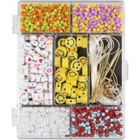 Creativ Company Creatieve box sieraden, regenboogmix, ca. 1800+ stuk, regenboogkleuren, 1 doos - thumbnail