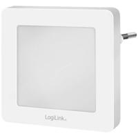 LogiLink LED013 LED013 LED-nachtlamp met schemerschakelaar Vierkant LED Warmwit Wit - thumbnail