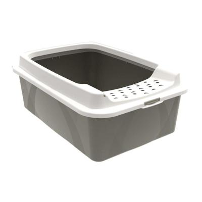 Rotho eco bonnie kattenbak met boveningang m cappuccino/zand