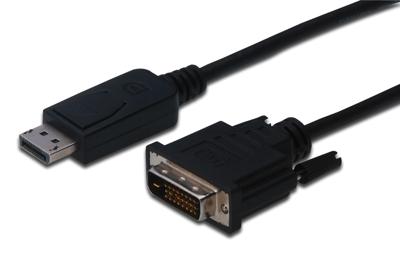 Digitus AK-340301-010-S DisplayPort-kabel DisplayPort / DVI Adapterkabel DisplayPort-stekker, DVI-D 24+1-polige stekker 1.00 m Zwart Schroefbaar Digitus AK-340301-010-S DisplayPort-kabel DisplayPort / DVI Adapterkabel DisplayPort-stekker, DVI-D 24+1-polige stekker 1.00 m Zwart Schroefbaar