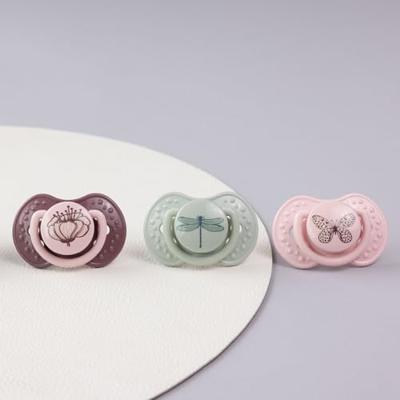 Difrax LOVI Dynamic Pacifier 0-3 Months Botanic Blue Green - Fopspeen