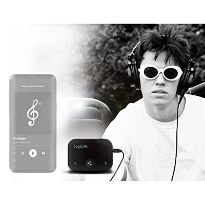 LogiLink BT0050 - Bluetooth 5.0 audio-zender & ontvanger (verzenden en ontvangen) met handsfree-functie voor autoradio, smartphone (Samsung, Apple, Huawei, Sony, LG), hifi-installatie enz.