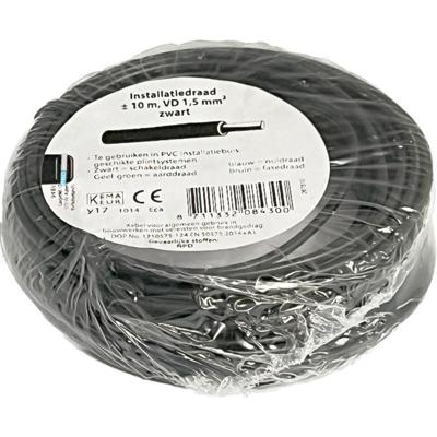 Q-Link Installatiedraad | VD | 1.5 mm² | 10 m | Zwart - 03.030.02