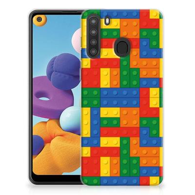 Samsung Galaxy A21 | TPU bumper | Blokken Samsung Galaxy A21 | TPU bumper | Blokken
