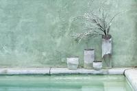 J-Line theelichthouder Scavo - glas - grijs - small - thumbnail