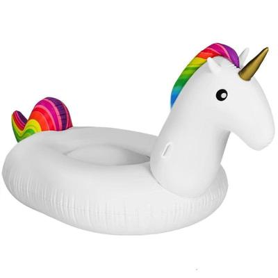 Opblaasbare Unicorn vormige drijvende Mat zwemmen Ring opgeblazen grootte: 275 x 140 x 120 cm