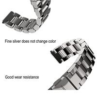 Metalen schakelarmband voor Xiaomi Mi Band 3/4/5/6 / 7 - Zwart - thumbnail