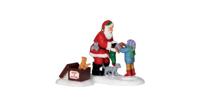 Kerstfiguur Santa and kittens LEMAX - Lemax - thumbnail