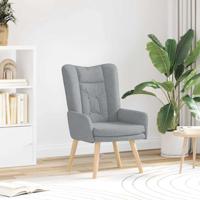 Fauteuil Lichtgrijs 63 x 67 x 94 cm Sherpa Stof - thumbnail