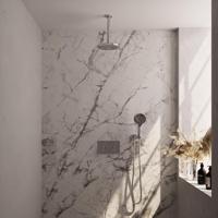 Chrome Edition thermostatische inbouw regendouche met drukknoppen SET 59 - thumbnail