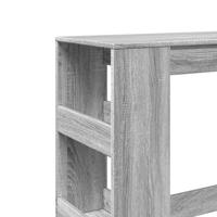 Bartafel met rekken 90x40x103,5 cm bewerkt hout grijs sonoma - thumbnail