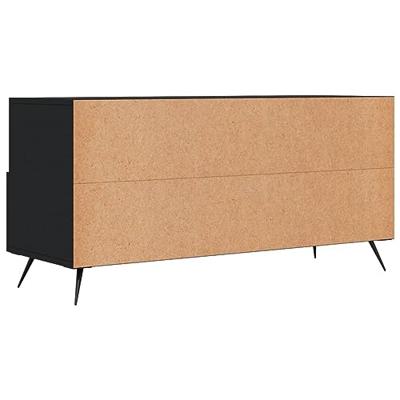Tv-meubel 102x36x50 cm bewerkt hout zwart