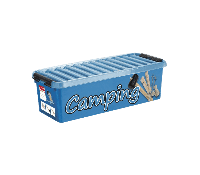 Sunware Q-line camping box met inzet 9,5L blauw zwart - thumbnail