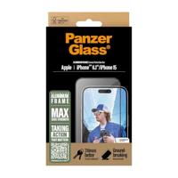 PanzerGlass Aluminium Frame 2849 Screenprotector (glas) Apple iPhone 15, iPhone 16 1 stuk(s) Anti-vingerafdruk, Krasvast - thumbnail
