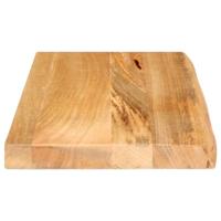 Tafelblad met natuurlijke rand 40x20x3,8 cm massief mangohout - thumbnail
