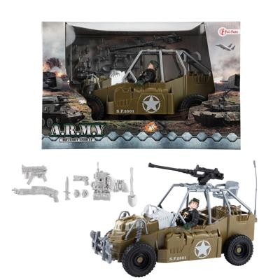Toi-Toys Militaire soldier force jeep met wapens Toi-Toys Militaire soldier force jeep met wapens
