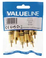 Valueline VGAP24900B Connector Rca Male Metaal Verguld - thumbnail