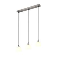 Trio Nikkel hanglampMolly 3-lichts wit glas - R31863007 - thumbnail