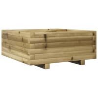 Plantenbak 60x60x26,5 cm gempregneerd grenenhout - thumbnail