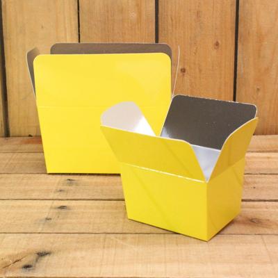 Bonbon doosjes - Chocolade doosje - Geel 122 basic laag - 12 stuks