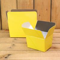 Bonbon doosjes - Chocolade doosje - Geel 122 basic laag - 12 stuks - thumbnail