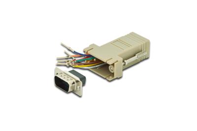 Digitus Adapter D-sub adapter D-sub stekker 9-polig - RJ45-bus 1 stuk(s)
