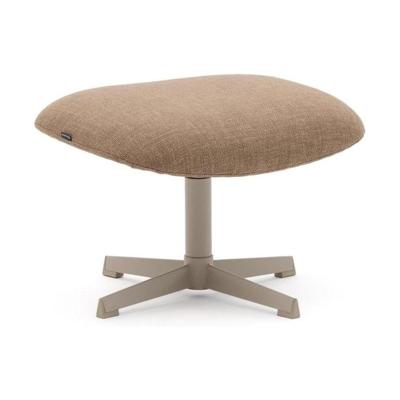 Kave Home Hocker 'Jaspe' Structuurstof, kleur Lichtbruin