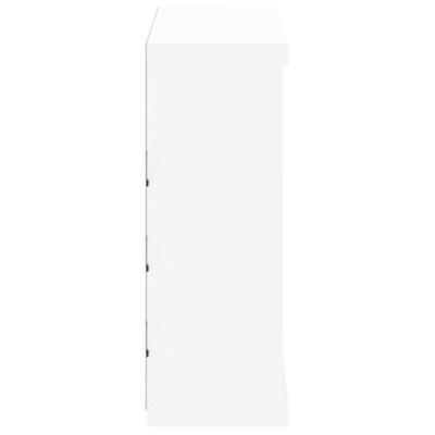 Dressoir met LED-verlichting 81x37x100 cm wit