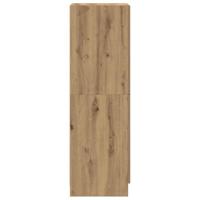 Keukenkast 38x41,5x131,5 cm bewerkt hout artisanaal eiken - thumbnail