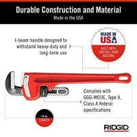 Ridgid Pijptang | totale lengte 350 mm spanwijdte 50 mm | voor buizen 2 inch | gietijzer | 1 stuk - 31020 31020 - thumbnail
