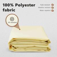 VidaXL Vervangingsdoek voor zonnescherm crème 380 x 195 cm polyester - thumbnail