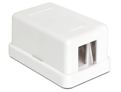 DeLOCK Keystone Surface Mounted Box 1 Port behuizing DeLOCK Keystone Surface Mounted Box 1 Port behuizing