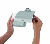 Brabantia Profile Toiletrolhouder - met klep - profile matt steel 427626 - thumbnail
