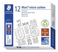 Loodvervanging voor potloden Staedtler Mars Micro Carbon 2B 0,5 mm (12 Stuks) - thumbnail