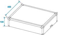 Omnitronic MCBL-19, 8HE Flightcase (l x b x h) 455 x 545 x 240 mm - thumbnail