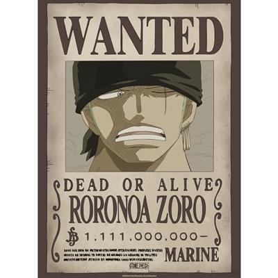 Poster One Piece - Wanted Zoro Wano 38x52cm Poster One Piece - Wanted Zoro Wano 38x52cm