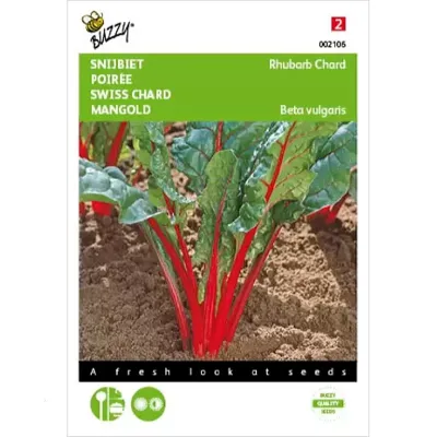 Zaden Bieten Red Chard Micro Leaf Buzzy - Buzzy