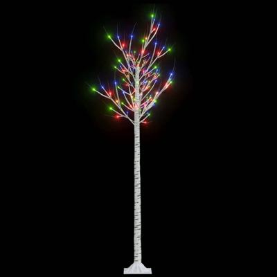 VidaXL Kerstboom wilg 180 meerkleurige led&apos;s binnen en buiten 1,8 m