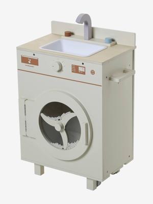 Wasmachine met houten benodigdheden / toebehoren FSC® ecru