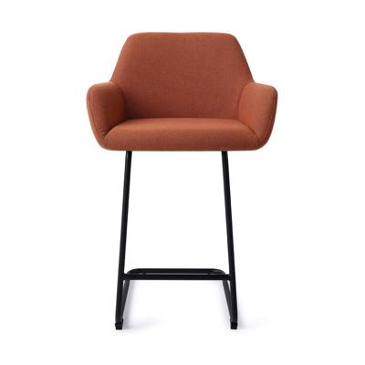 Jesper Home Barkruk 'Hiroo' Arch Black, kleur Hearth Harmony (zithoogte 66cm)