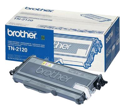 Brother toner, 2.600 pagina&apos;s, OEM TN-2120, zwart