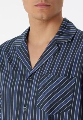 Schiesser Schiesser Pyjama Long nightblue 180275 50/M