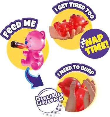 Jiggly Pets Boti gummymals gummy bear blauw - thumbnail