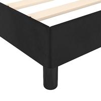 Bedframe zonder matras 140x190 cm fluweel zwart - thumbnail