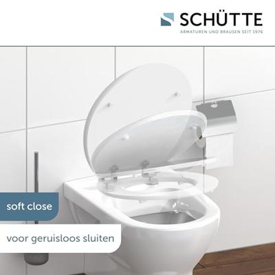 MDF High Gloss WC-bril SHELL HEART met soft-close lange levensduur: extreem onbreekbaar en krasbestendig comfort en functie: geruisloos sluiten dankzij de automatische valrem eenvoudig schoon te