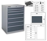 Beta C35/7Gm-Industrieel Ladenblok 7 Laden - 035000172 - thumbnail