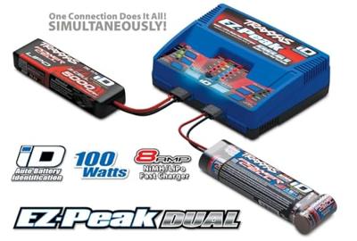 Traxxas EZ-Peak Plus Dual Modelbouwoplader 8 A Li-poly, NiMH Minus-delta-U-uitschakeling, Batterijherkenning, Temperatuurbewaking Traxxas EZ-Peak Plus Dual Modelbouwoplader 8 A Li-poly, NiMH Minus-delta-U-uitschakeling, Batterijherkenning, Temperatuurbewaking