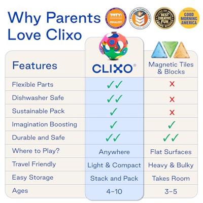 Magnetische constructieset - GIPSY TOYS - MARS ROVERS - 30 stuks - Licht op in het donker - Vanaf 6 jaar