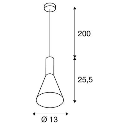 SLV Design hanglampPhelia Ø 13cm - 1002951
